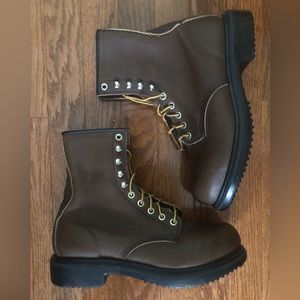 Red Wing Supersole Leather Men’s 8-Inch Safety Toe Boots